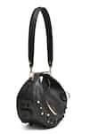 Buy_Immri_Black Halo Crescent Shaped Handbag _Online_at_Aza_Fashions