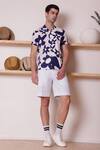 Buy_Lacquer Embassy_Off White Rayon Printed Floral Masseto Shirt  _Online