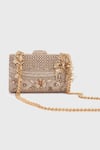 Shop_Tarun Tahiliani_Tyre Cut Bead 3d Floral Embroidered Clutch _at_Aza_Fashions