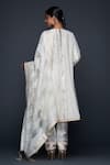 Shop_Gulabo by Abu Sandeep_Off White Jamdani Embellished Gota Border Dupatta  _at_Aza_Fashions