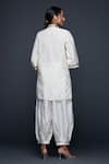Shop_Gulabo by Abu Sandeep_Off White Jamdani Embellished Gota Border Salwar _at_Aza_Fashions