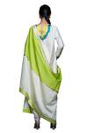 Gulabo by Abu Sandeep_Off White Cotton Silk Placement Embroidery Gota Dupatta _at_Aza_Fashions