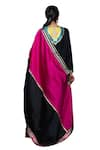 Shop_Gulabo by Abu Sandeep_Black Cotton Silk Placement Embroidery Gota Two Tone Dupatta  _Online_at_Aza_Fashions