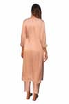 PRAHNAAYA_Pink Satin Vegan Embellished Sequin Round Saba Kurta With Pant  _Online_at_Aza_Fashions