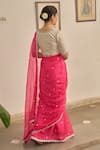 Shop_Apeksha Jain Label_Pink Kota Silk Embroidered Marori Gul Kalabattu Saree With Blouse _at_Aza_Fashions