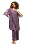 Shop_Tasuvure_Purple Pleated Cara Metallic Sleeve Embroidered Top And Pant Set _Online_at_Aza_Fashions