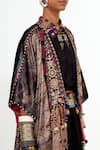 Aseem Kapoor_Multi Color Jacket- Velvet Embroidery Tribal Jacket Veni Skirt Set  _at_Aza_Fashions