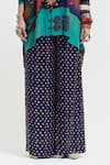 Shop_Aseem Kapoor_Multi Color Kuru Sequin Paisley Yoke Trapeze Kurta With Flared  _Online_at_Aza_Fashions
