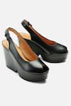 Buy_Sephyr_Black Noreen Leather Wedges _at_Aza_Fashions