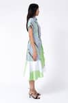 Shop_Leh Studios_Multi Color 100% Cotton Printed Striped Collar Dress _Online_at_Aza_Fashions