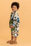 Buy_Ankid_Ivory Cotton Printed Rhinoceros Shacket  _Online_at_Aza_Fashions