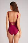 Shop_Kai Resortwear_Purple Carvico Italian Jersey(80% Polyamide 20% Sleeveless Monokini  _at_Aza_Fashions