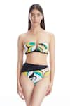 Buy_Kai Resortwear_Green Carvico Italian Jersey(80% Polyamide 20% Elastane) Bikini Set  _at_Aza_Fashions