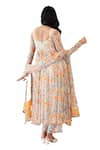 Shop_Baise Gaba_Off White Anarkali And Dupatta Chiffon Printed Enigma Pant Set  