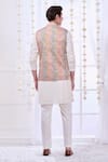 Shop_Taroob_Pink Silk Blend Embroidery Kalamkari Thread Bundi _at_Aza_Fashions