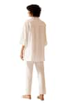 Buy_Bunka_White Cotton Poplin Neela Solid Straight Pant  