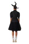 Shop_Quod_Black 40% Cotton 60% Nylon Ruffle Peter Pan Placket Ballet Dress _Online_at_Aza_Fashions