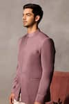 Philocaly_Purple Suiting Plain Josh Bandhgala _at_Aza_Fashions