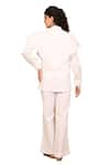 The Right Cut_White Organic Cotton Solid Boot-cut Pant _Online_at_Aza_Fashions