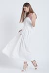 Bohobi_Off White Cotton Printed Abstract Round Feeling Pretty Dress _at_Aza_Fashions