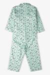 Shop_Bohobi_Green 100% Cotton Printed Unicorn Night Suit Pyjama Set _at_Aza_Fashions