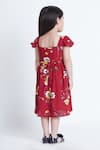 Shop_Bohobi_Red Crepe Printed Floral Pretty Dress _at_Aza_Fashions