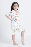 Buy_Bohobi_White Cotton Printed Transformers Night Suit Shorts Set 