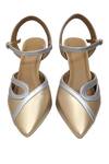 Buy_Devano_Gold Emily Slingback Heels _at_Aza_Fashions