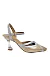 Buy_Devano_Gold Emily Slingback Heels _Online_at_Aza_Fashions