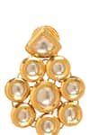 Minaki_Gold Plated Kundan Embellished Floweret Earrings_Online_at_Aza_Fashions