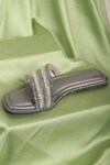 Shop_Stilista_Silver Embellished Crystal Strap Flats_Online_at_Aza_Fashions