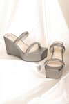 Buy_Stilista_Grey Embellished Crystal Parallel Strap Wedges _at_Aza_Fashions