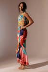 Shop_Advait_Multi Color Bemberg Satin Twill Print Juno Ruffled Skirt _Online_at_Aza_Fashions