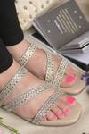 Shop_Coral Haze_Silver Rhinestones Niki Embellished Z-strapped Sandals_at_Aza_Fashions