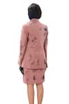 Sahil Kochhar_Pink Suiting Embellished Applique Lapel Collar Tyra Doodle Jacket  _Online_at_Aza_Fashions