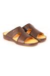 Buy Nauvab Brown Plain Leather Arba Minar Sandals at Aza Fashions Buy_Nauvab_Brown Plain Leather Arba Minar Sandals _at_Aza_Fashions