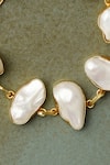 Buy_Kastiya Jewels_Off White Baroque Pearl Embellished Bracelet_Online_at_Aza_Fashions