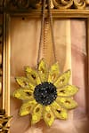 Buy_Detach accessories_Yellow Crystal Soraya The Sunflower Embellished Bag _at_Aza_Fashions