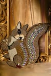 Buy_Detach accessories_Gold Stones Nutsy Squirrel Sling Bag _at_Aza_Fashions