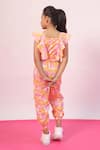 Shop_PNK Isha Arora (Pink)_Pink Cotton Floral Pattern Crop Top With Pant  _at_Aza_Fashions