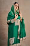 Shop_Stotram_Emerald Green Kurta And Pant Pure Silk Embroidered Dori Sequined Set 