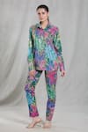 Buy_Naintara Bajaj_Multi Color Cotton-poly Digital Printed Abstract Floral Shirt And Pant Co-ord Set_at_Aza_Fashions