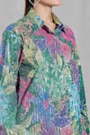 Buy_Naintara Bajaj_Multi Color Cotton-poly Digital Printed Abstract Floral Shirt And Pant Co-ord Set_Online_at_Aza_Fashions