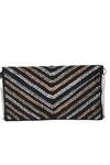 Shop House Of Kosha Black Cut Work, Beads Ziva Cutdana Embellished Clutch Sling Bag at Aza Fashions Shop_House Of Kosha_Black Cut Work, Beads Ziva Cutdana Embellished Clutch Sling Bag_at_Aza_Fashions
