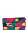 Shop_House of Kosha_Multi Color Beads Mirai Geometric Embellished Clutch Sling Bag_at_Aza_Fashions