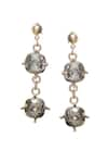 Shop_Amoliconcepts_Silver Plated Swarovski Crystal Drop Earrings _at_Aza_Fashions