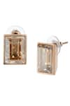 Buy_Amoliconcepts_Gold Plated Swarovski Stud Earrings _Online_at_Aza_Fashions