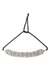 Amoliconcepts_Silver Plated Glass Embellished Choker _Online_at_Aza_Fashions