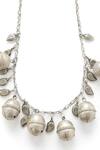 Amoliconcepts_Silver Plated Bells Vintage Embellished Necklace _Online_at_Aza_Fashions