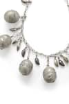 Buy_Amoliconcepts_Silver Plated Bells Vintage Embellished Necklace _Online_at_Aza_Fashions